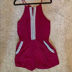 Cute red romper!